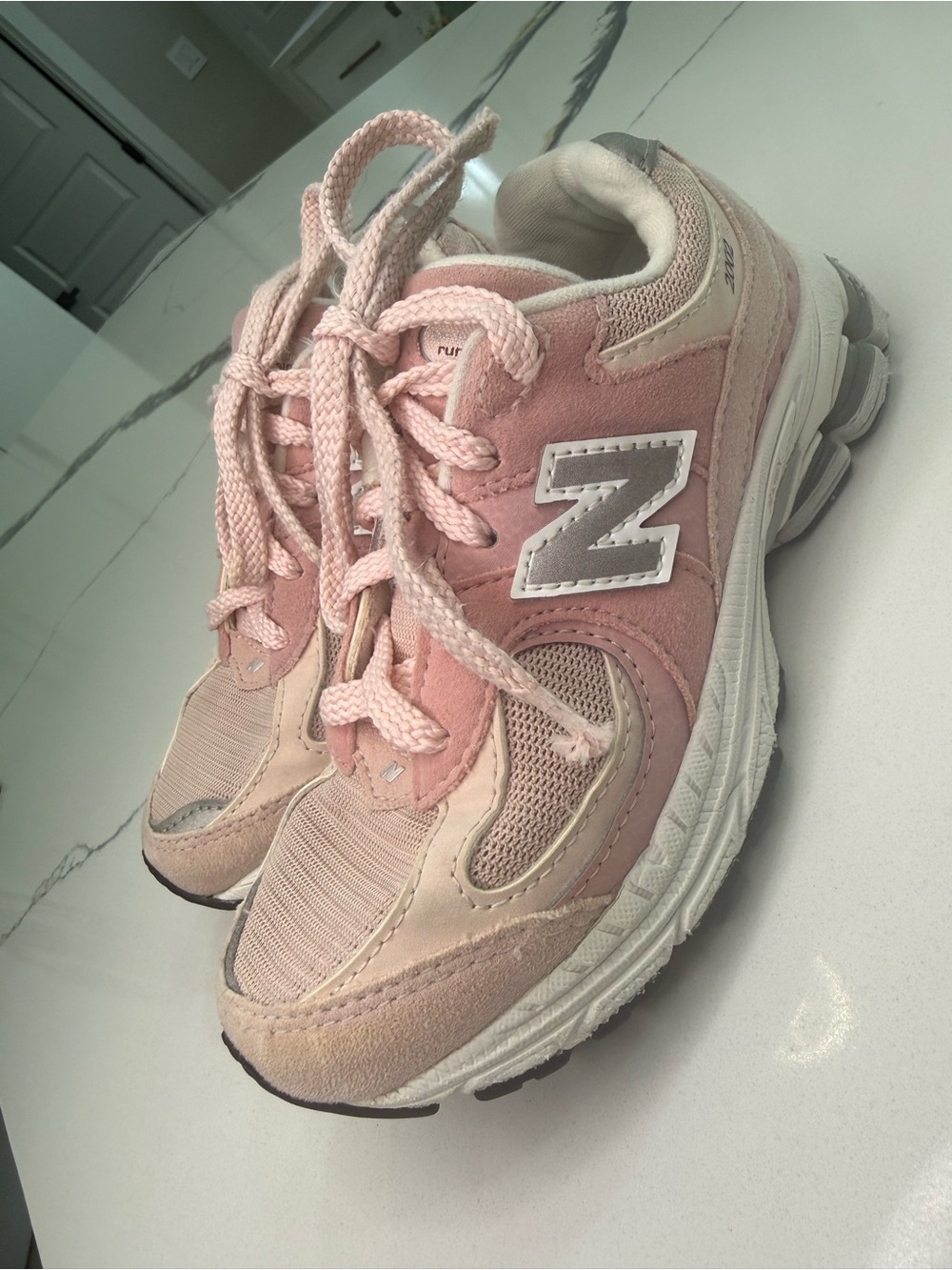 New Balance 2002R Pink Sand Quartz Pink Kids Size 12 US